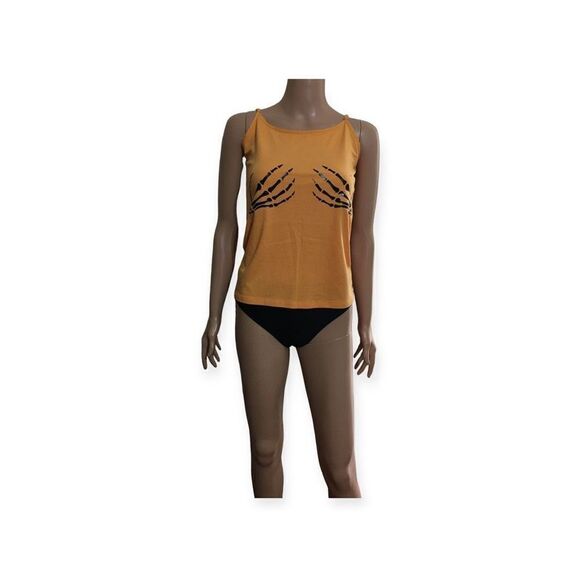 Skeleton Hands Tank Top L - Picture 1 of 4